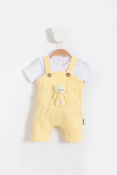 FURKYY Summer Baby Slopet Set with Teddy Bear