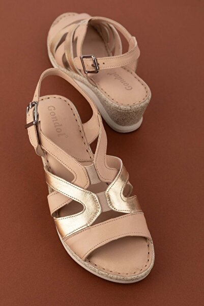 Gondol Γυναικεία Γνήσιο Δέρμα Καθημερινά Άνετα Καθημερινά Σανδάλια Iz.2504