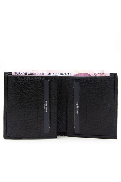 Pierre Cardin Black Leather Floater Men's Wallet FT2016