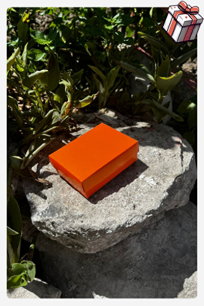 Fatih Kutu 8x6x3 Turuncu Süngerli Takı Kutusu [Demonte 25 Adet]