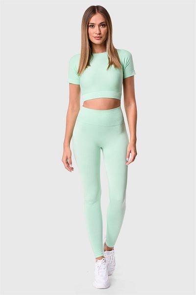 Superstacy Green Seamless Crop Top