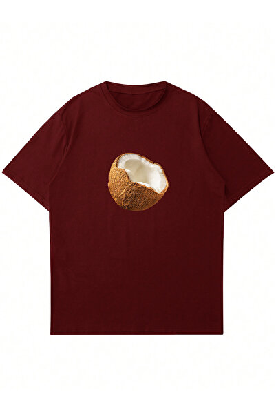 Mad&Calf Kokos Štampano Oversize kroj Ženska majica - okrugla kragna