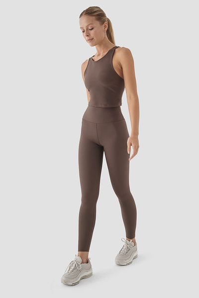 Superstacy Popi High Waist Bitter Brown Sports Leggings