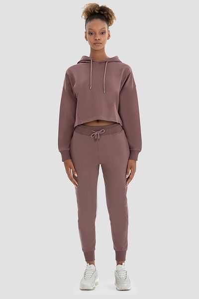 Superstacy Lexa Carrot Cut Dark Rose Jogger