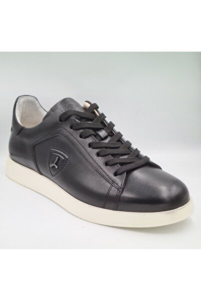 Libero 4704 Чорна натуральна шкіра - Чоловічі повсякденні спортивні кросівки