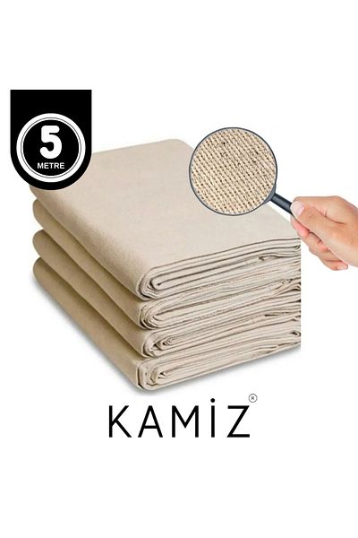 KAMİZ Μοντέρνα διακόσμηση κήπου και σπιτιού 5 μέτρα βαμβακερό ύφασμα - Μουσαμάς/κουβούκλιο/αλεξήλιο/ταπετσαρία