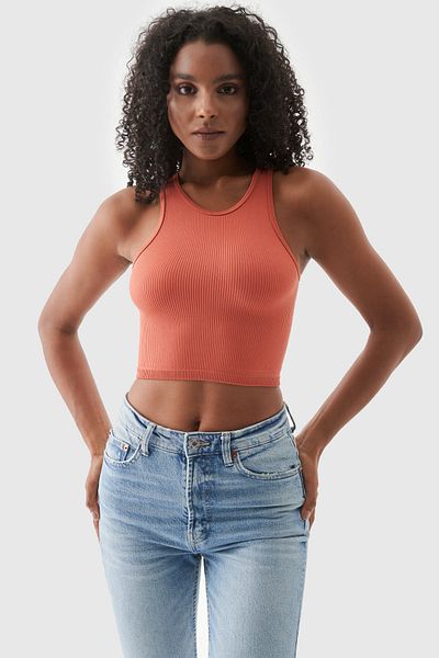Superstacy Polly Sleeveless Ribbed Tile Ball