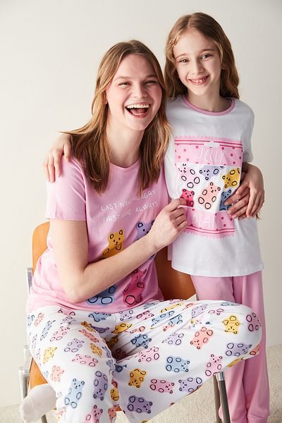 Penti Gummy Bear Pink Pants Pajama Set