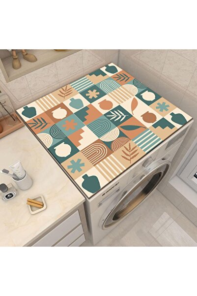 Else Dekor Washing Machine Dryer Refrigerator - Liquid Proof Non-Slip, Washable Cover