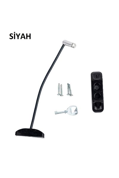 Bijutek 3 Pieces of Children's Safety Lock - Steel Rope, Cable, PVC Door and Window Safety