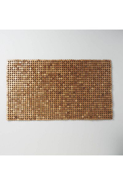 Chakra Gomez Wooden Mat Beige