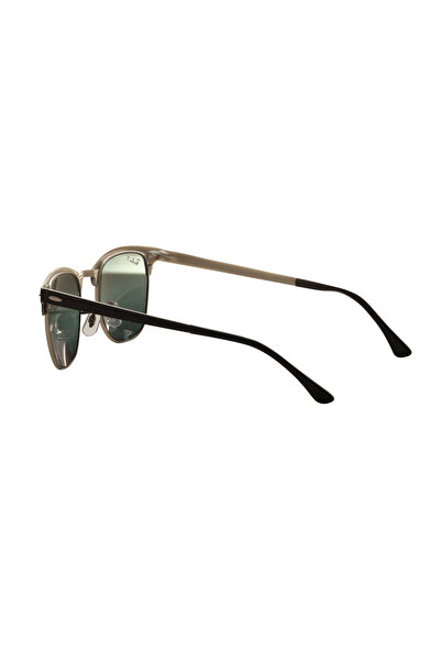 Ray-Ban Rayban 3716 9254/g6 51 Clubmaster Metal Unisex Gümüş Köşeli Çerçeve Güneş Gözlüğü
