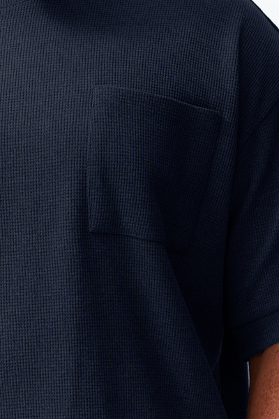 Trendyol Collection AnThraciTe Oversize Premium T-Shirt - PockeTed, TexTured, Large Size TMNSS24BF00028