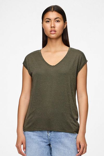 PIECES T-Shirt Glitzer