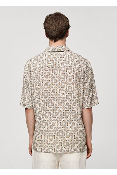 MANGO Man Regular Kesim Akışkan Desenli Gömlek