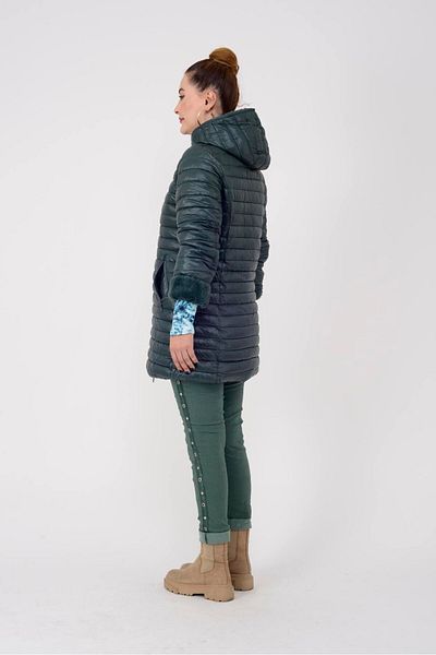 Park Moda Hv871 Palton cu două fețe cu detaliu de blană dublă