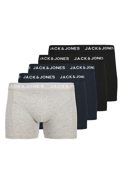 Jack & Jones Ανδρικό λογότυπο ελαστική μέση 5 τεμαχίων Boxer Pack - Anthony