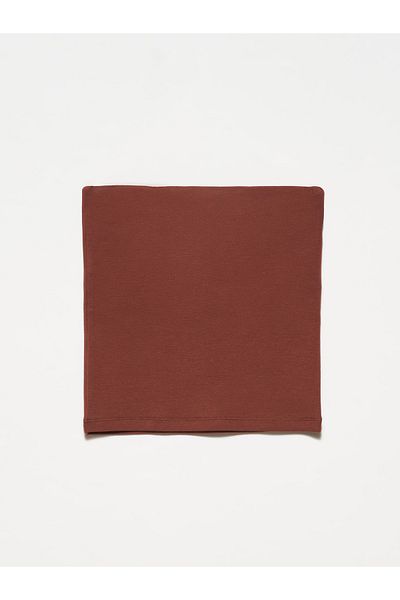 Dilvin 20659 Crop Top-Coffee