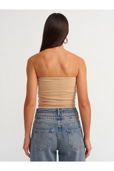 Dilvin 20659 Μοντέλο Beige Crop Top