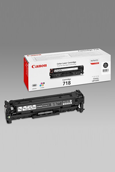 Canon Cartuș 718 Bk Orijinal Siyah Toner