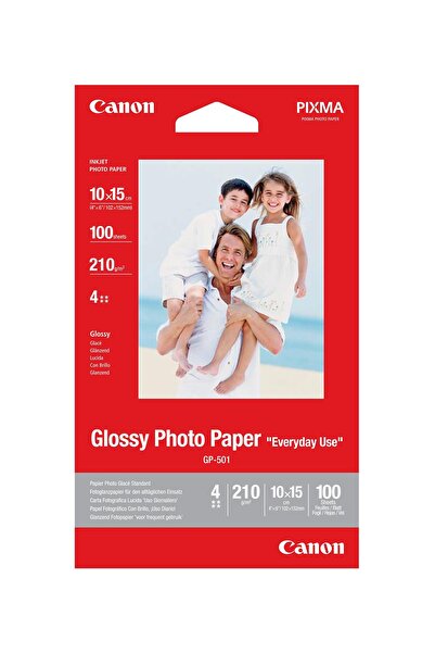 Canon 4x6 Glossy Gp-501 Orijinal Fotoğraf Kağıdı 100sh
