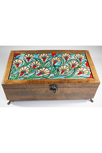 Çini Evi صندوق تخزين خشبي - تصميم قرنفل