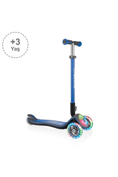 Globber Elite Deluxe Flash Full Işıklı Scooter - Lacivert