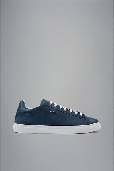 PAUL&SHARK Men's Leather Comfortable Sole Daily Use Blue Sneaker24418002-420