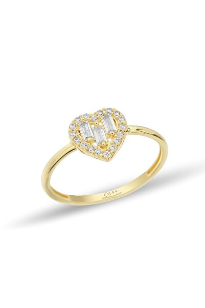 Çgk Çiğdem Gürel Kuyumculuk Çıtır Kalp Altın Yüzük