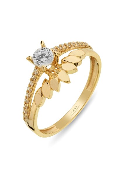 Çgk Çiğdem Gürel Kuyumculuk Tektaş Altın Yüzük Zytt014