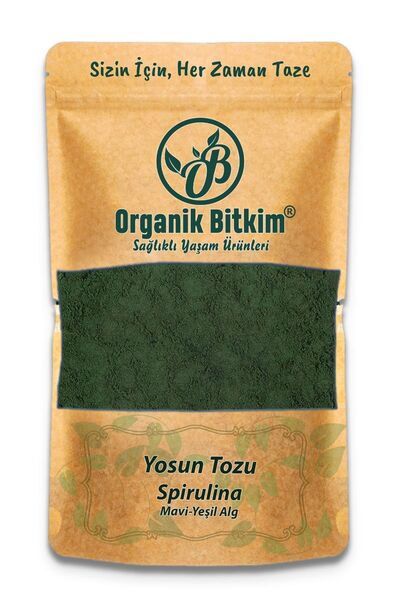 OB Organik Bitkim Yosun Tozu - Spirulina (MAVİ-YEŞİL ALG) 250 gr