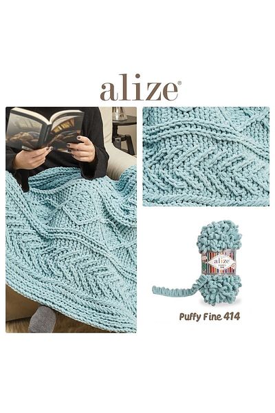 Alize Μπορεί να πλέξει Puffy Fine Finger 113 5 Τεμάχια
