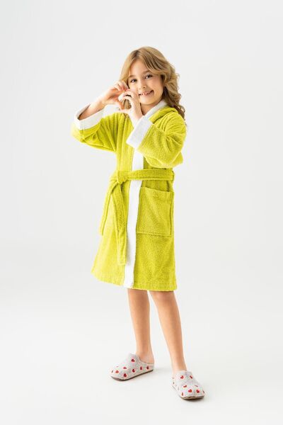 Soley | Pueri | %100 Pamuk Unisex Çocuk Bornozu