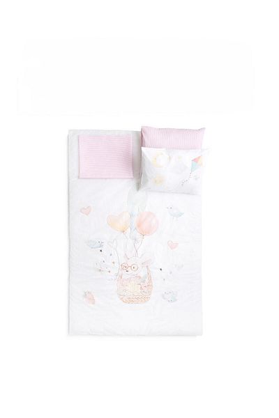 Soley Happy Mouse Baby Duvet Cover Set - 100% Cotton