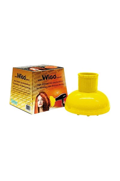 Johnson Wigo Yellow Hair Dryer Blow Dryer - Head Diffuser / Vigo