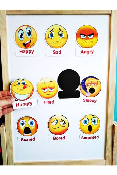 Okuling Magnetic English Word Cards Flashcards - Emotions / Feelings