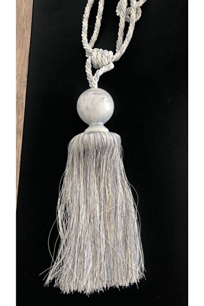 lovelyhome35 Açık Gri Rengi Perde Bağı-braçol-perde Tutacağı