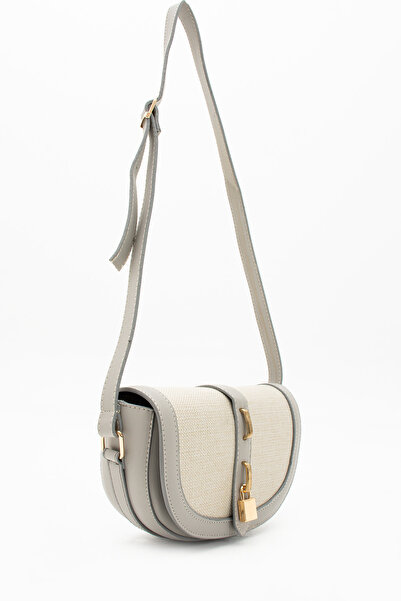 NBİBAGS Locked Model Contrast Design Crossbody Women's Bag