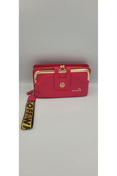 DAVİD POLO CÜZDAN Women's Large Size Pocket Multi-Compartment Stylish Hand Money Wallet