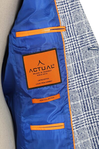 ACTUAL Indigo Slim Fit Single Jacket - 7168-2