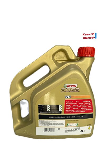 CASTROL Tam sentetik Edge 0w-20 Ll Iv 4 litre