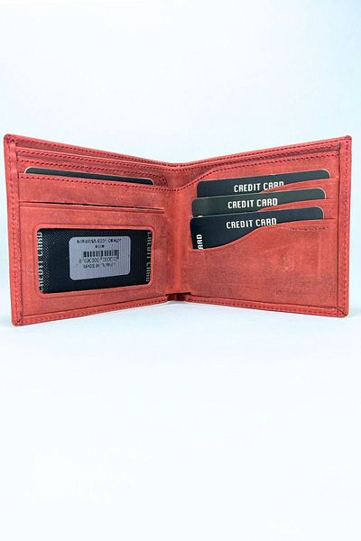 Parscraft Portofel din piele naturală Nirvana Model Crazy Red