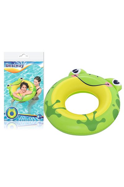 BESTWAY KZL-BW36351 - 80CM Bagel Animal Faced 2ASS TRB 24 Kurbagña