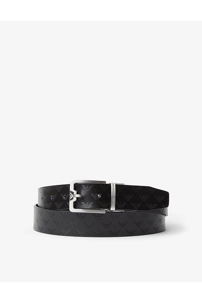 Emporio Armani Ανδρική ζώνη 100% δερμάτινη μάρκα με λογότυπο 81386 Y4S502 Y221E-81386