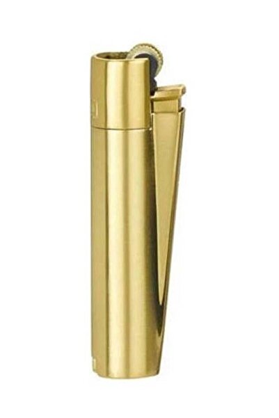 Clipper Kişiye Özel Isimli Mat Sarı Renk Metal Çakmak