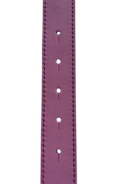 Parscraft 100% Genuine Leather 3 cm Women's Belt Pink