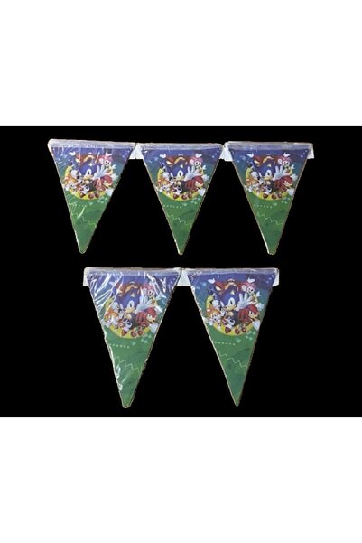 Sonic Boom Doğum Günü Flama banner Parti Eğlence Yaş günü