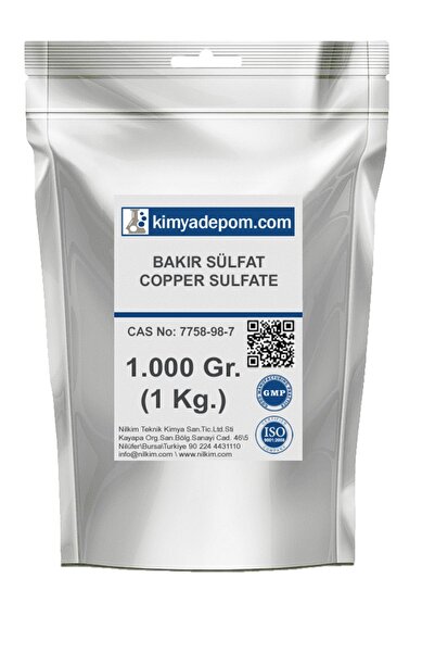 Kimya Depom Bakır Sülfat (GÖZ TAŞI) 1 Kg.
