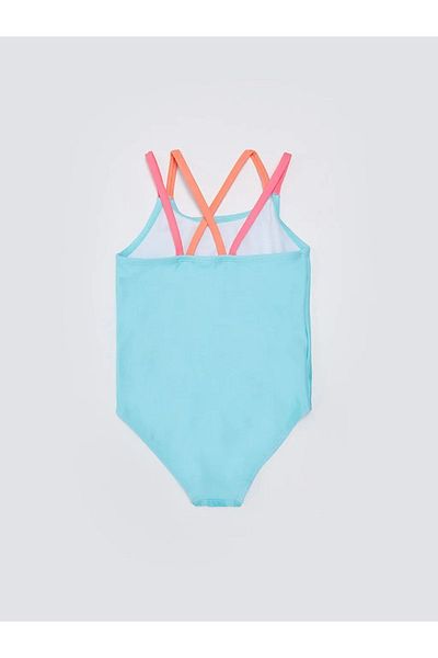 LC Waikiki Lcw Baby - Bedruckter Badeanzug mit Riemchen für Baby-Mädchen