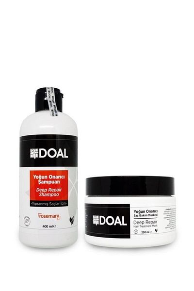 DOAL Intensive Repair Shampoo - 400 Ml Keratin and Argan Mask, for Damaged Hair